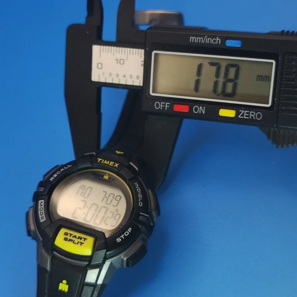New! Vintage 2015 Timex Iron Man 38mm Mens Quartz Digital Watch‎ Nos Full Set